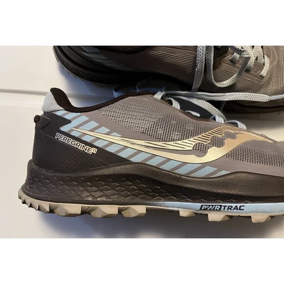 Saucony Peregrine 11 Trail Running Shoes Women's Size 11 Hiking S10641-35 Gray - Picture 4 of 13